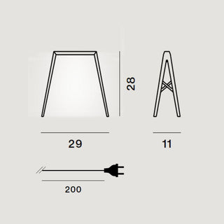 Foscarini Bridge 2 LED table lamp 29 cm. - Buy now on ShopDecor - Discover the best products by FOSCARINI design