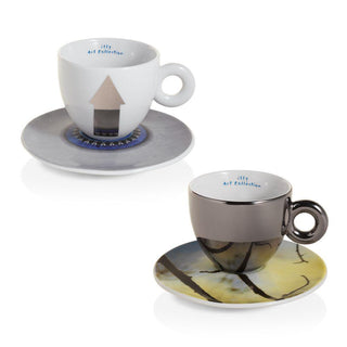 Illy Art Collection Biennale 2022 set 2 cappuccino cups by Giulia Cenci & Aki Sasamoto Buy on Shopdecor ILLY collections