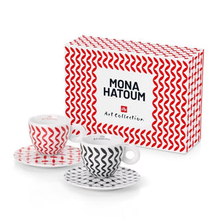 Illy Art Collection Mona Hatoum set 2 cappuccino cups Buy on Shopdecor ILLY collections