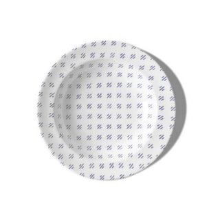 Schönhuber Franchi Shabbychic Soup Plate white - strokes blue - Buy now on ShopDecor - Discover the best products by SCHÖNHUBER FRANCHI design
