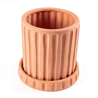 Seletti Magna Graecia Dorico terracotta vase diam. 30 cm. - Buy now on ShopDecor - Discover the best products by SELETTI design