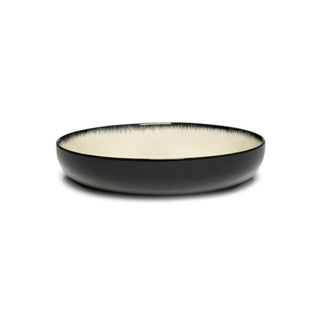Serax Dé high plate diam. 18.5 cm. off white/black var D - Buy now on ShopDecor - Discover the best products by SERAX design