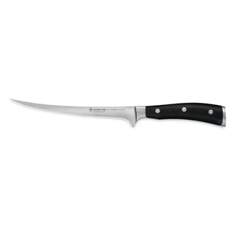 Wusthof Classic Ikon fillet knife 18 cm. black - Buy now on ShopDecor - Discover the best products by WÜSTHOF design